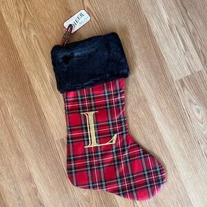 NWT Plaid Style Christmas Stocking